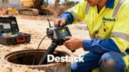 Televisionamento de rede de esgoto